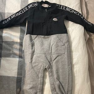 Moncler baby overall outfit